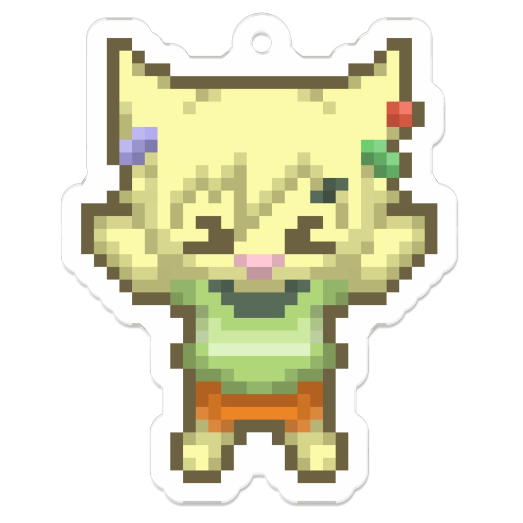 ドット絵２号アクリルキーホルダー