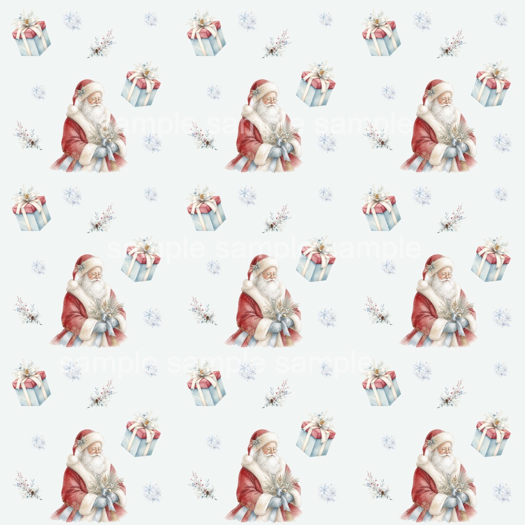 大人のクリスマス｜大人の和モダン水彩パターン