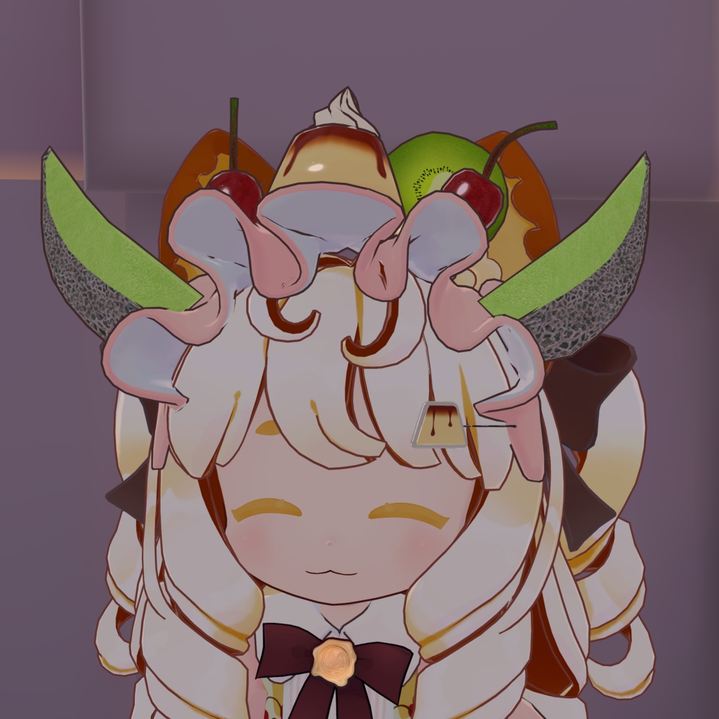 【ビスキュイ・ヒナ対応】プリン・ア・ラ・モードヘッドドレス