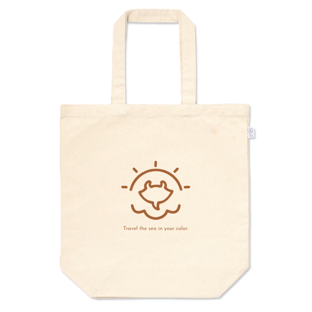 オレンジマンタ｜ロゴトートバッグ（M）