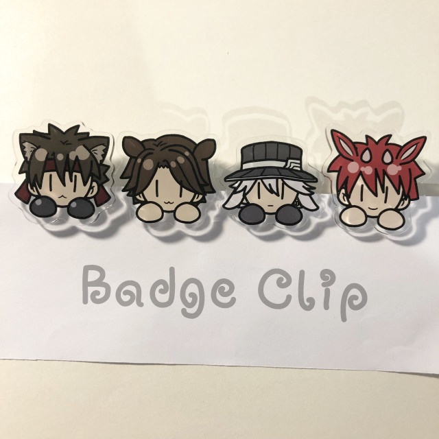 あにまるず アクリルバッジクリップ各種