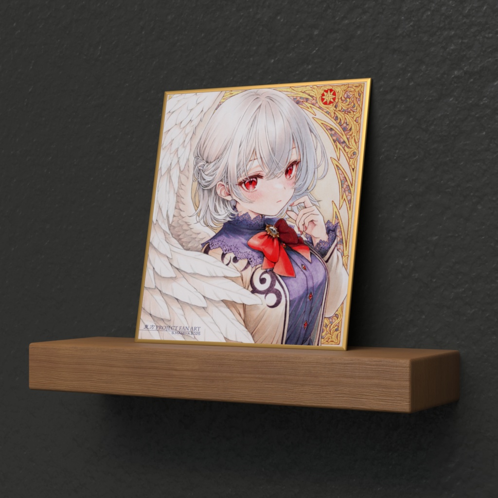 【二次創作】東方Project 稀神サグメ ミニ色紙 プリント複製品