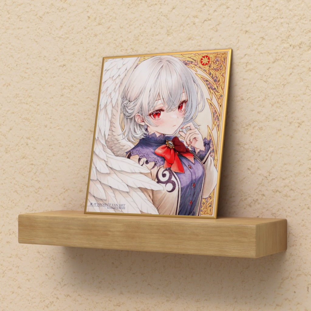 【二次創作】東方Project 稀神サグメ ミニ色紙 プリント複製品