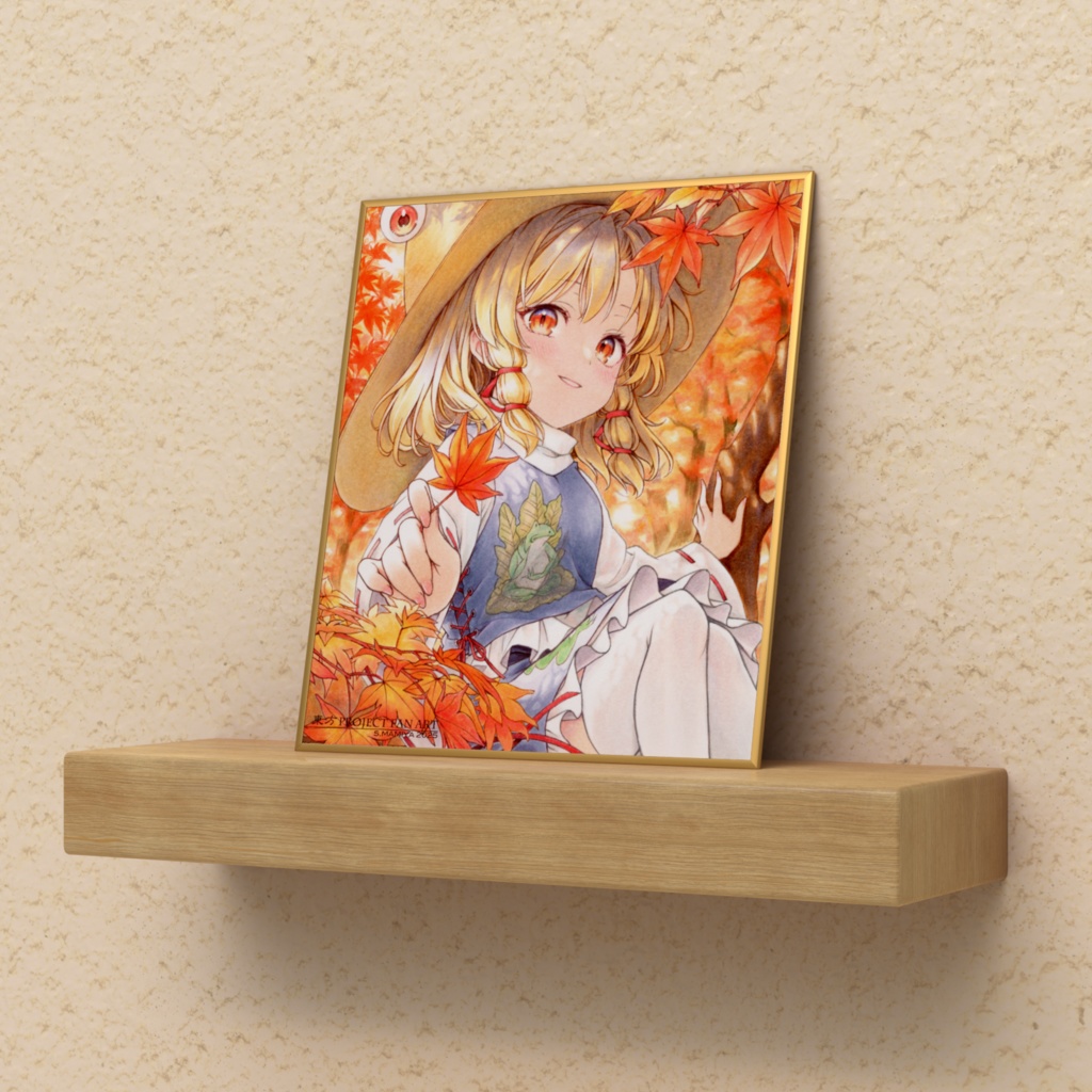 【二次創作】東方Project 洩矢諏訪子 ミニ色紙 プリント複製品