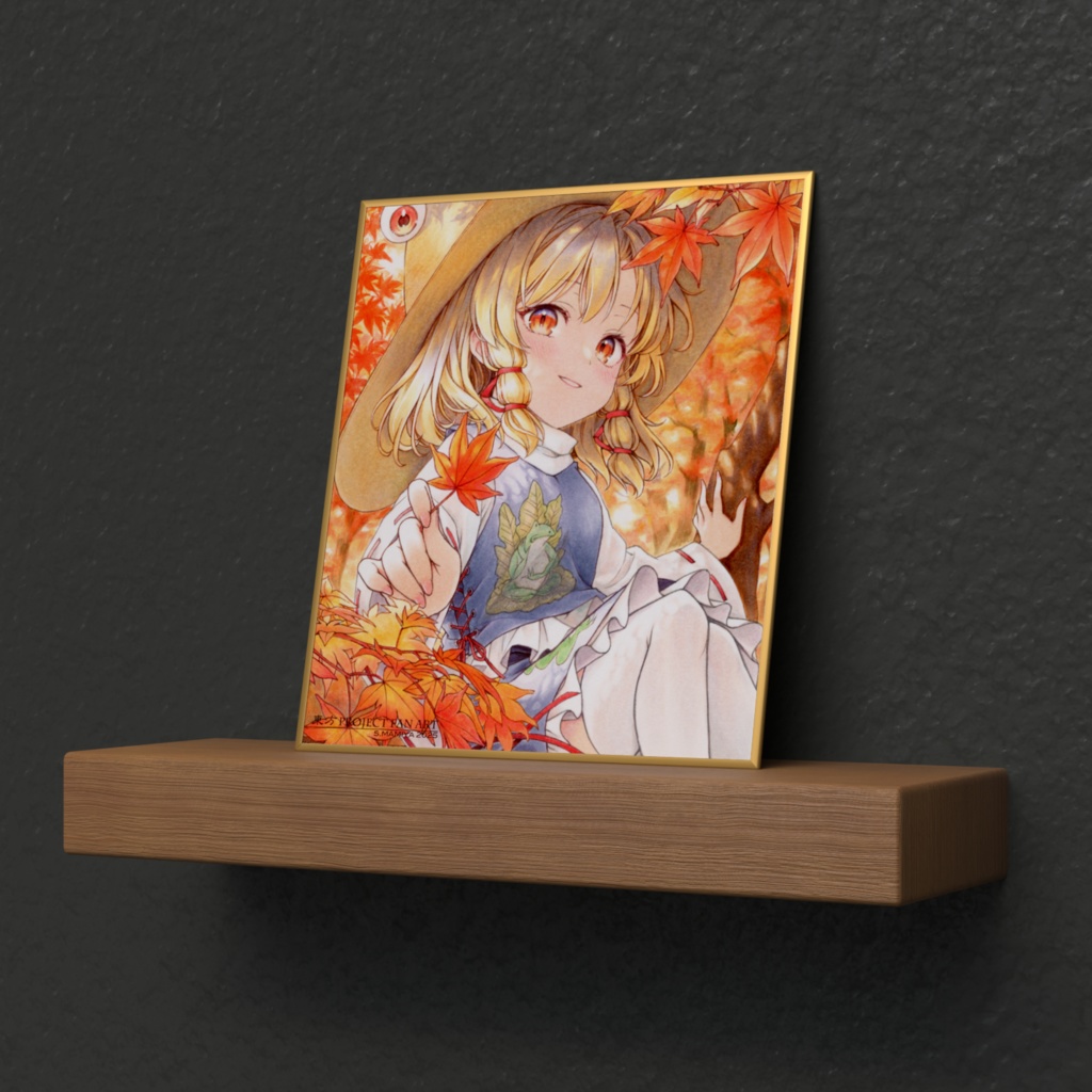 【二次創作】東方Project 洩矢諏訪子 ミニ色紙 プリント複製品