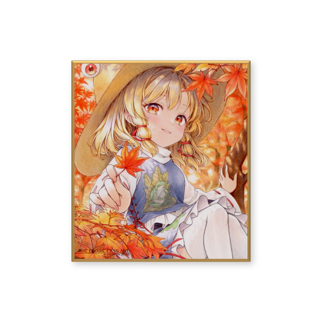 【二次創作】東方Project 洩矢諏訪子 ミニ色紙 プリント複製品