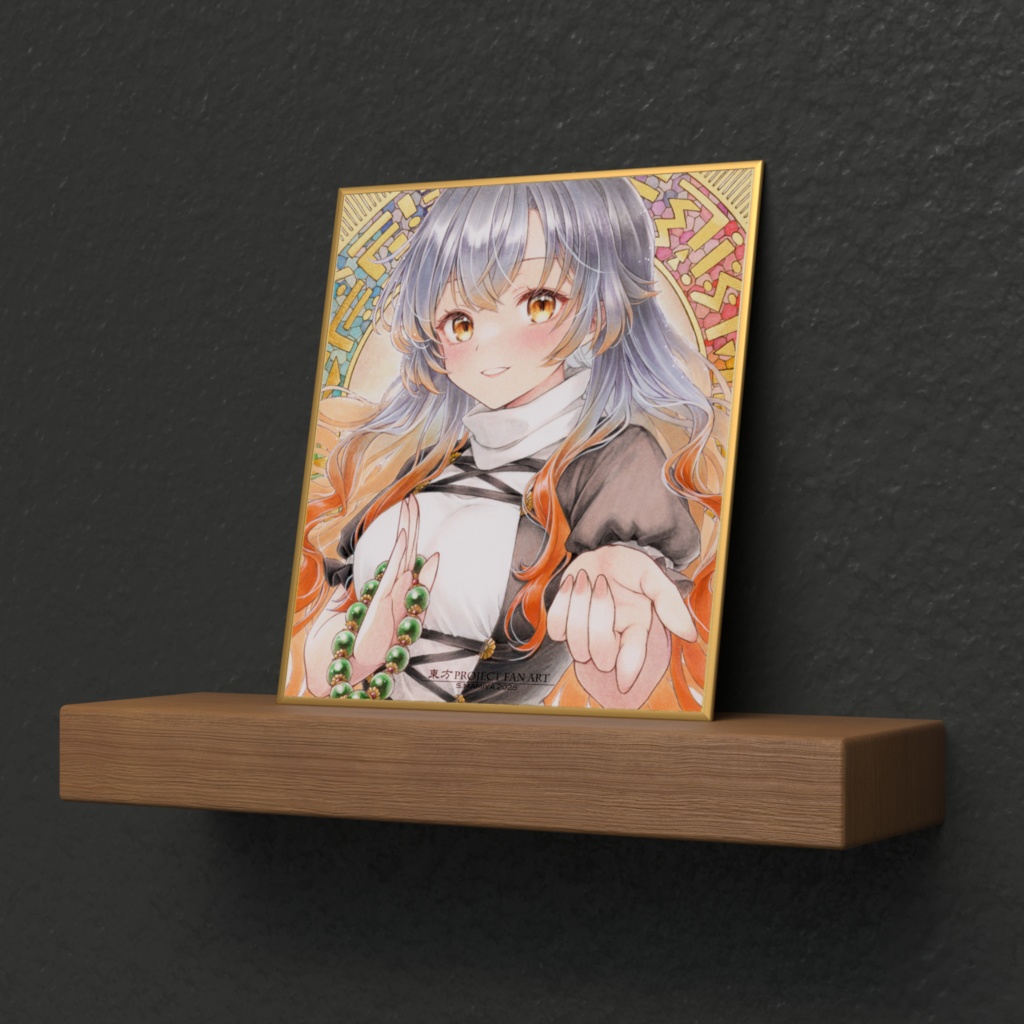 【二次創作】東方Project 聖白蓮 ミニ色紙 プリント複製品