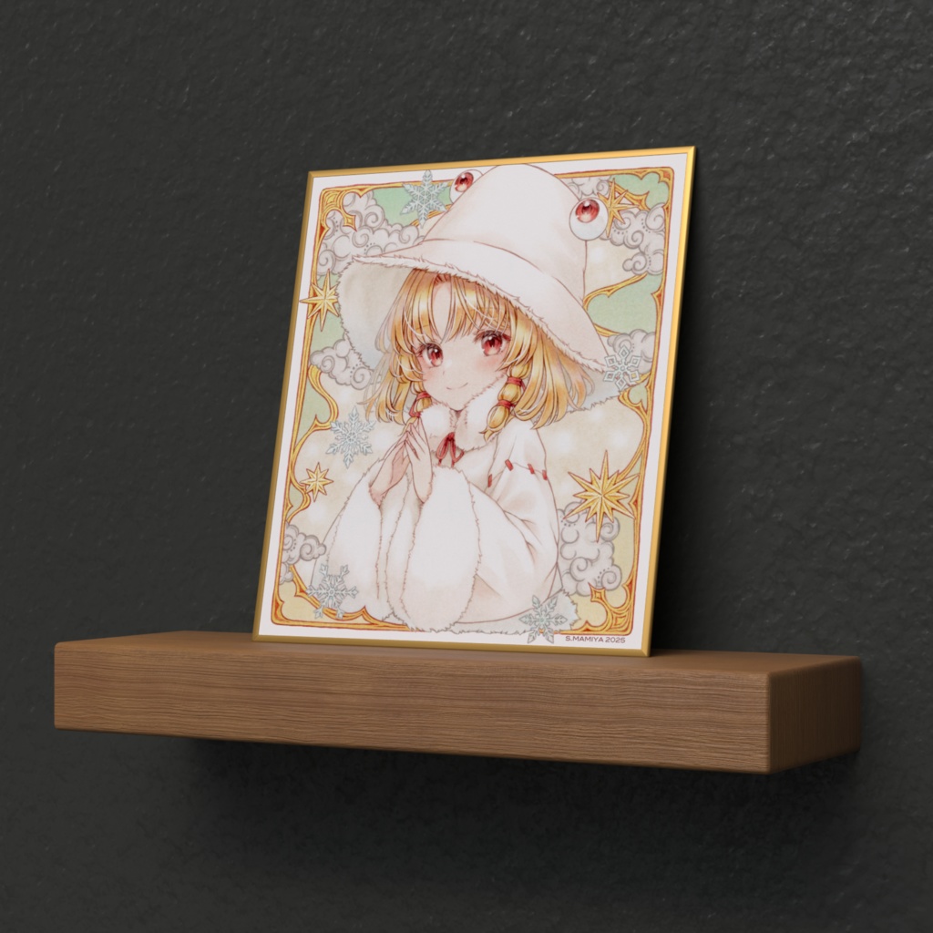 【二次創作】東方Project 洩矢諏訪子(2) ミニ色紙 プリント複製品