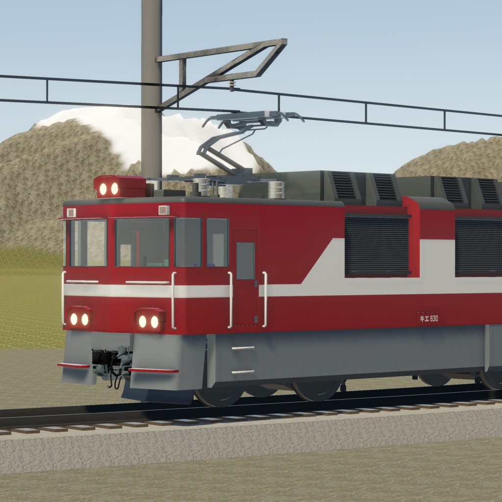 【ワールド向け3Dモデル】貨物列車セット