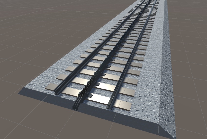 【ワールド向け3Dモデル】ラックレールセット