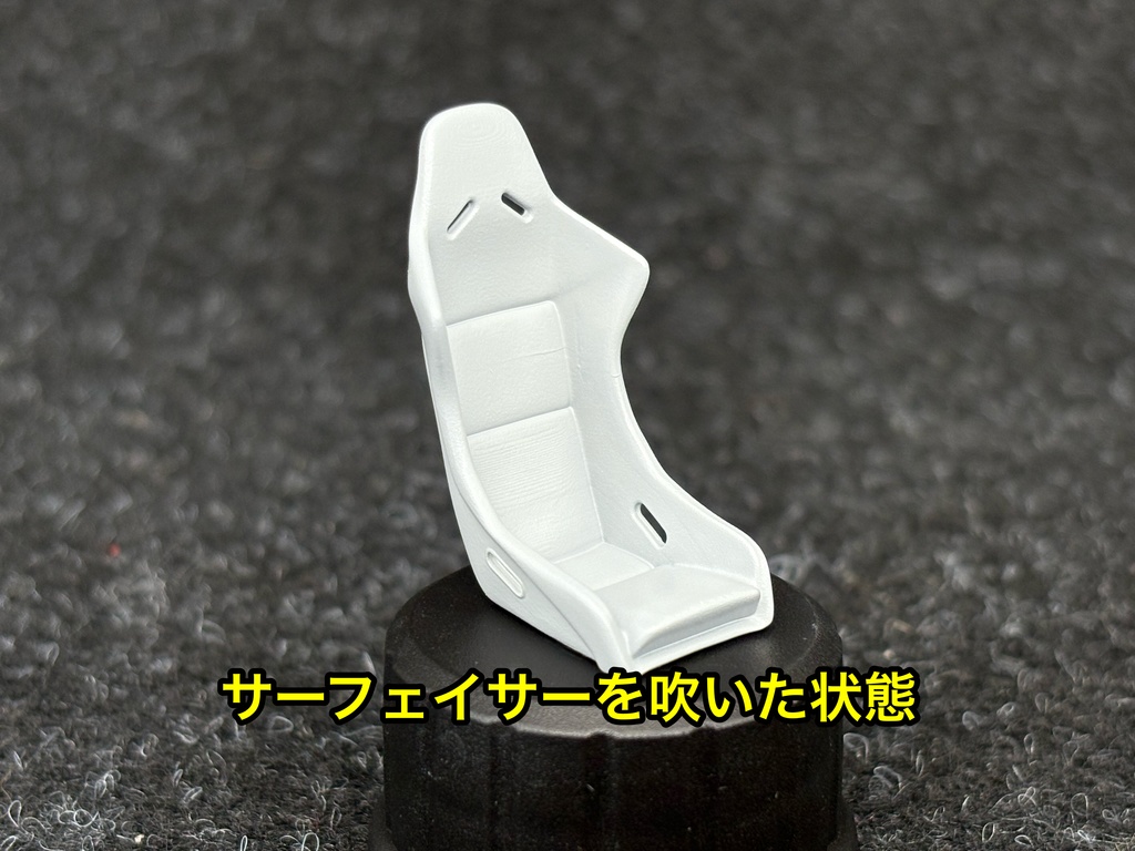 1/24 カーモデル フルバケットシート 4個セット 3dプリンター製 フルバケ スポーツシート