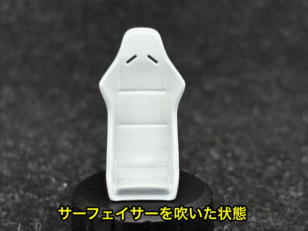 1/24 カーモデル フルバケットシート 4個セット 3dプリンター製 フルバケ スポーツシート