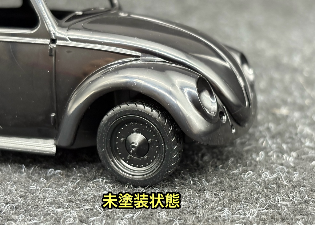 1/32 カーモデル 楽プラ ビートル センターライン タイプ ホイールセット 3Dプリンター製