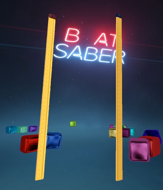 Meter Ruler Custom Saber for Beat Saber