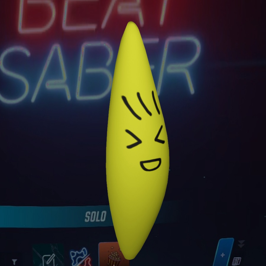 Giant Banana Plush Custom Saber for BeatSaber