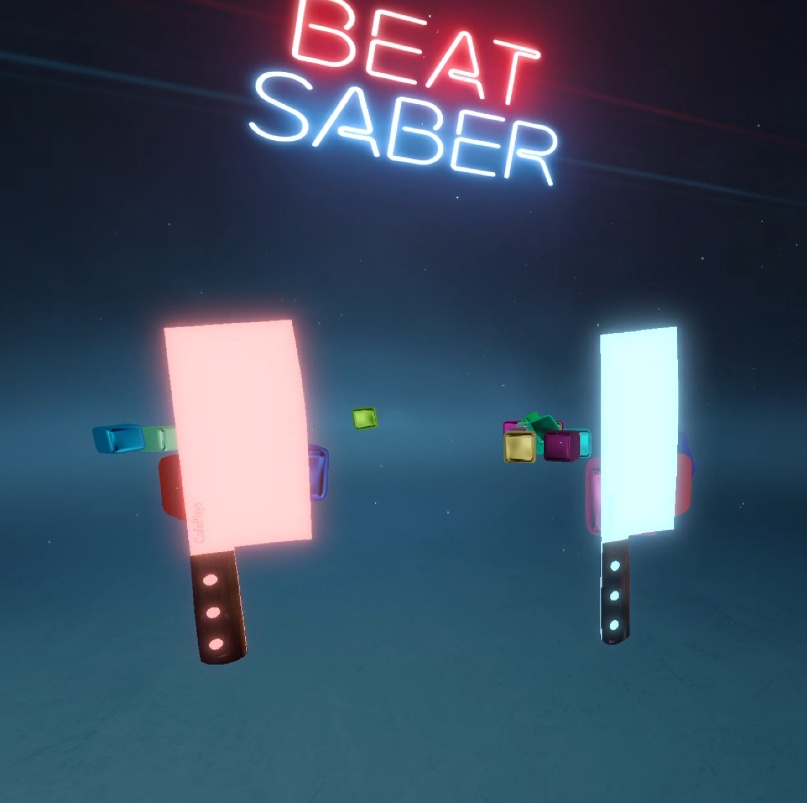 Cleaver Custom Saber for Beatsaber (GLB Included)
