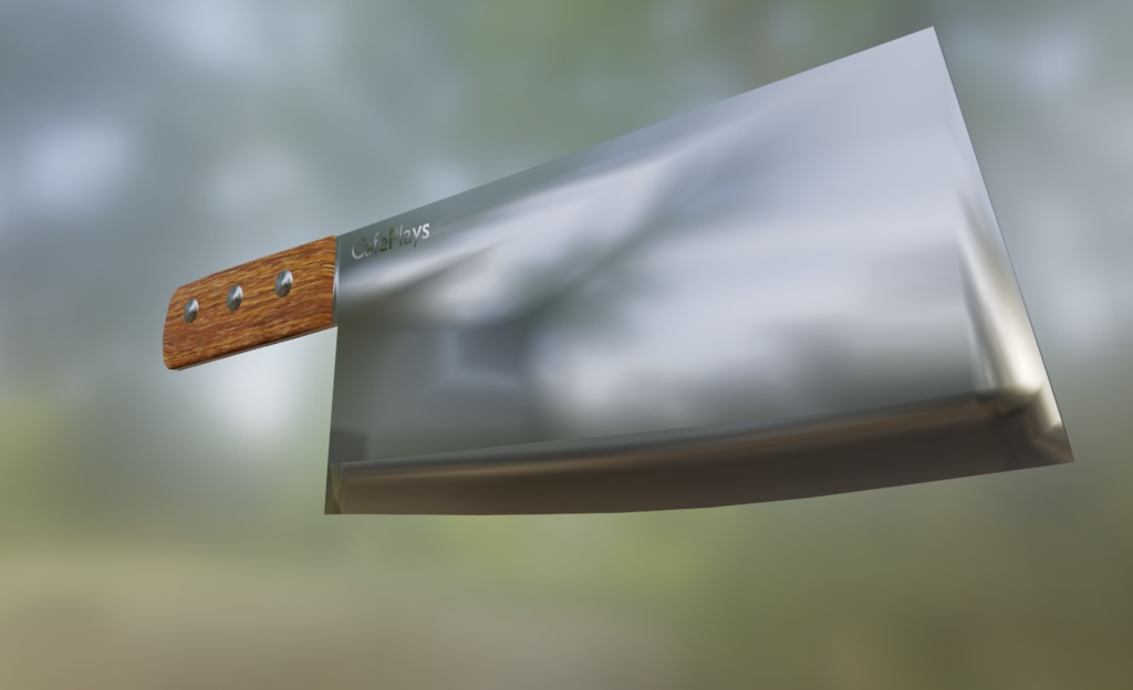 Cleaver Custom Saber for Beatsaber (GLB Included)