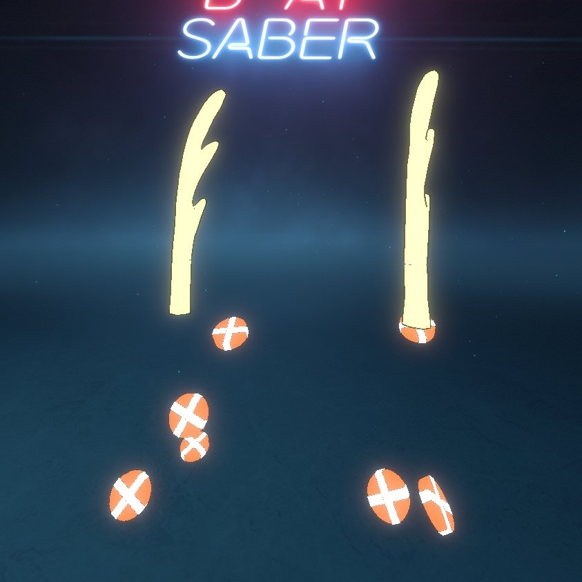 鹿の角 + 鹿せんべい / Deer Horn + Shika senbei  (Free: Saber For Beatsaber)