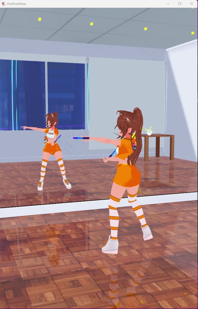 Dance Studio Stage for VRMFrontView