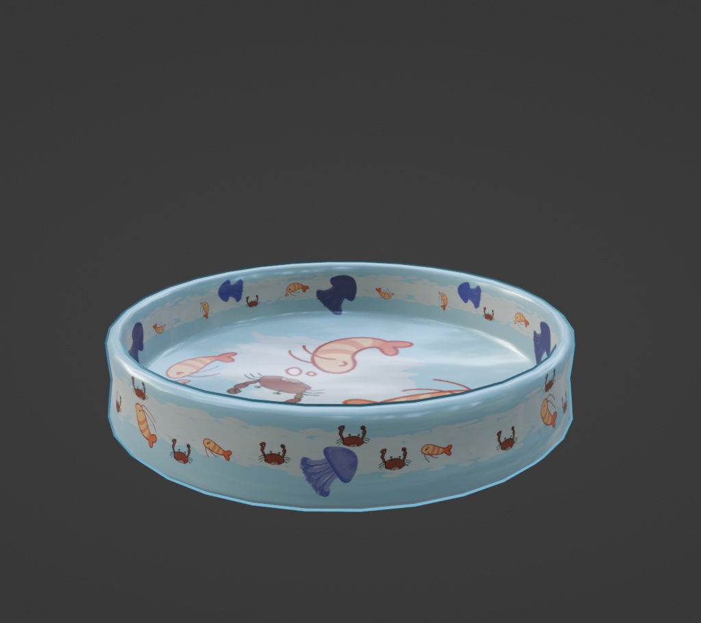 Inflatable pool (GLB, FBX, Beatsaber Platform, VRM)