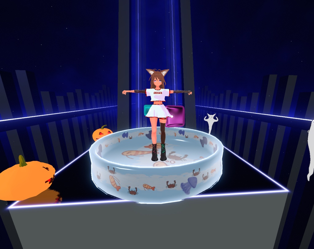 Inflatable pool (GLB, FBX, Beatsaber Platform, VRM)