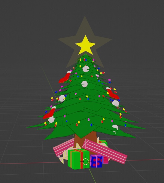 Christmas Tree GLB, FBX and VRM