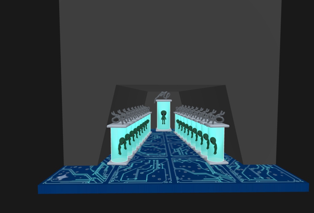 Alien Tube Platform for Beatsaber (+ GLb)