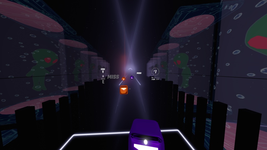 Alien Tube Platform for Beatsaber (+ GLb)