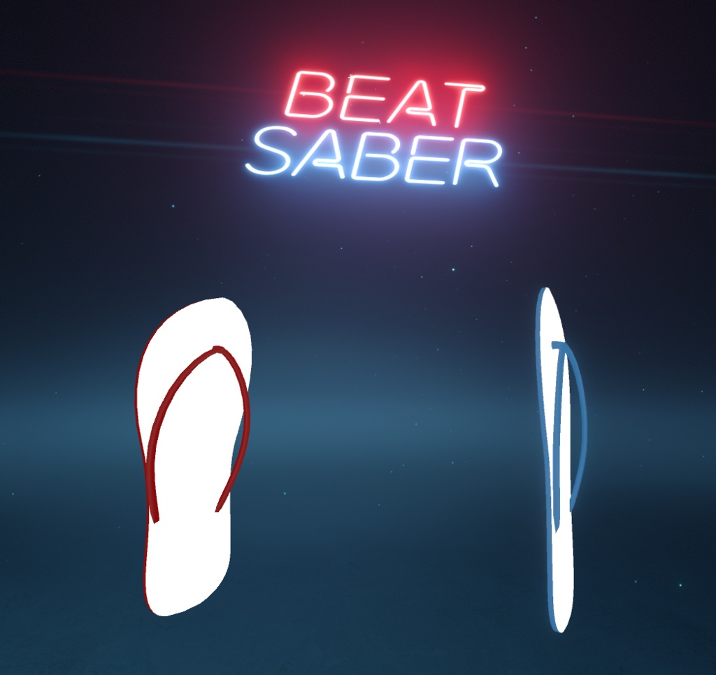 Slipper Saber スリッパ   (Beatsaber, GLB, FBX)