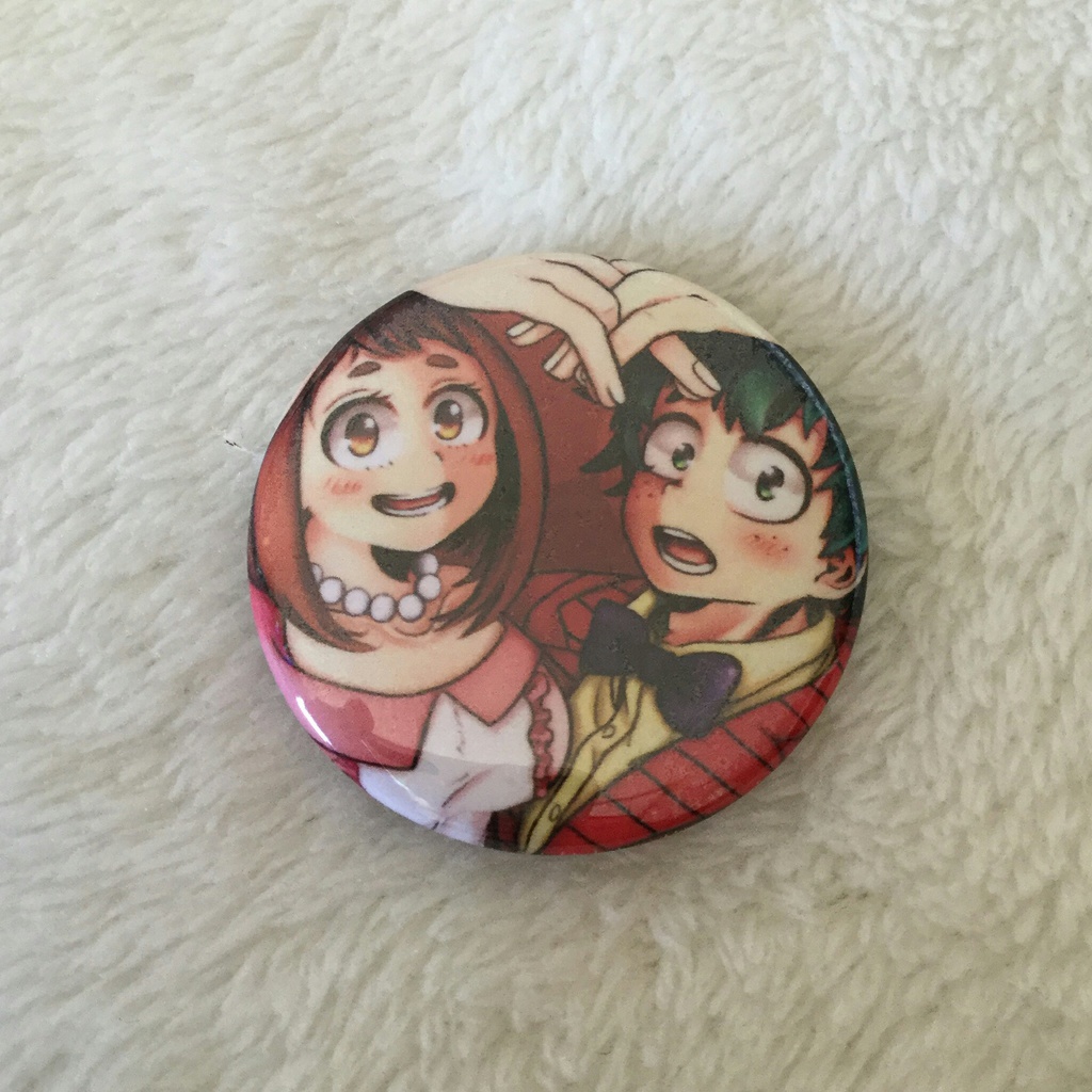 緑谷×麗日 ドレスアップ缶バッジ