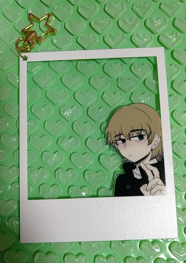 絵馬ユズル チェキ風アクキー