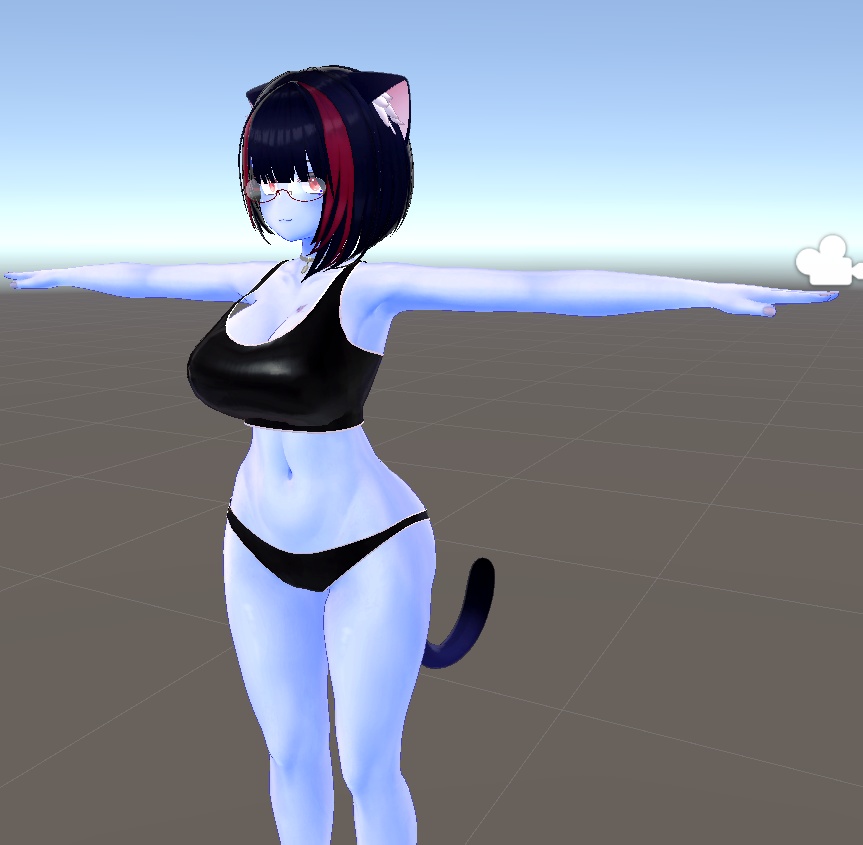 萌ちゃん用スポーティな下着のような水着のような