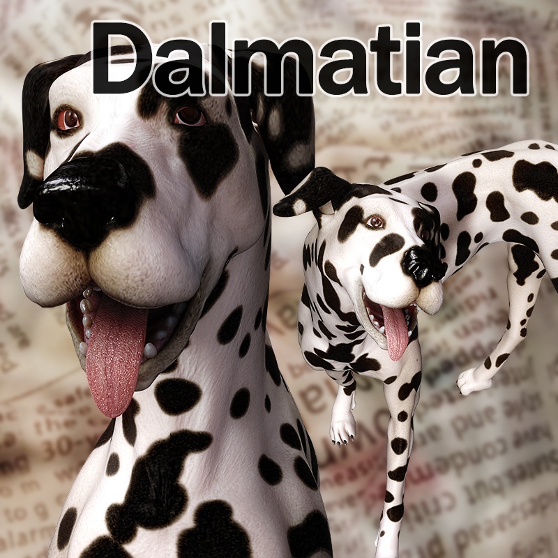 CL-Dalmatian for Poser8Dog