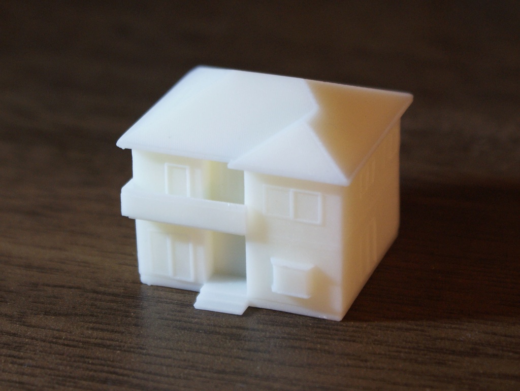 住宅フィギュアA1。約1/300　3Dプリント出力用データstl