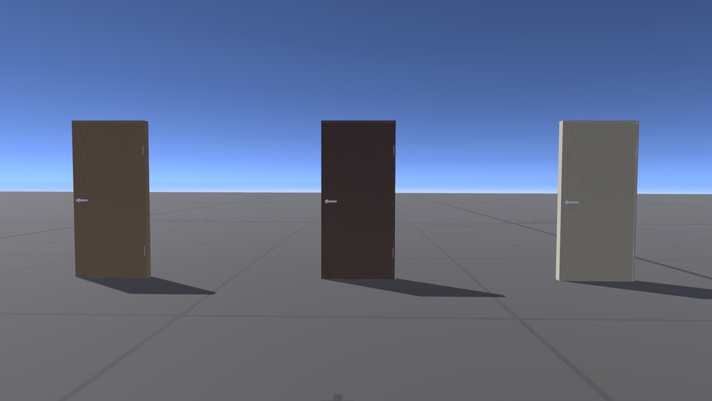 【VRChat用】開閉ドアギミック KWG-SD01【置くだけ・効果音付き・同期対応】