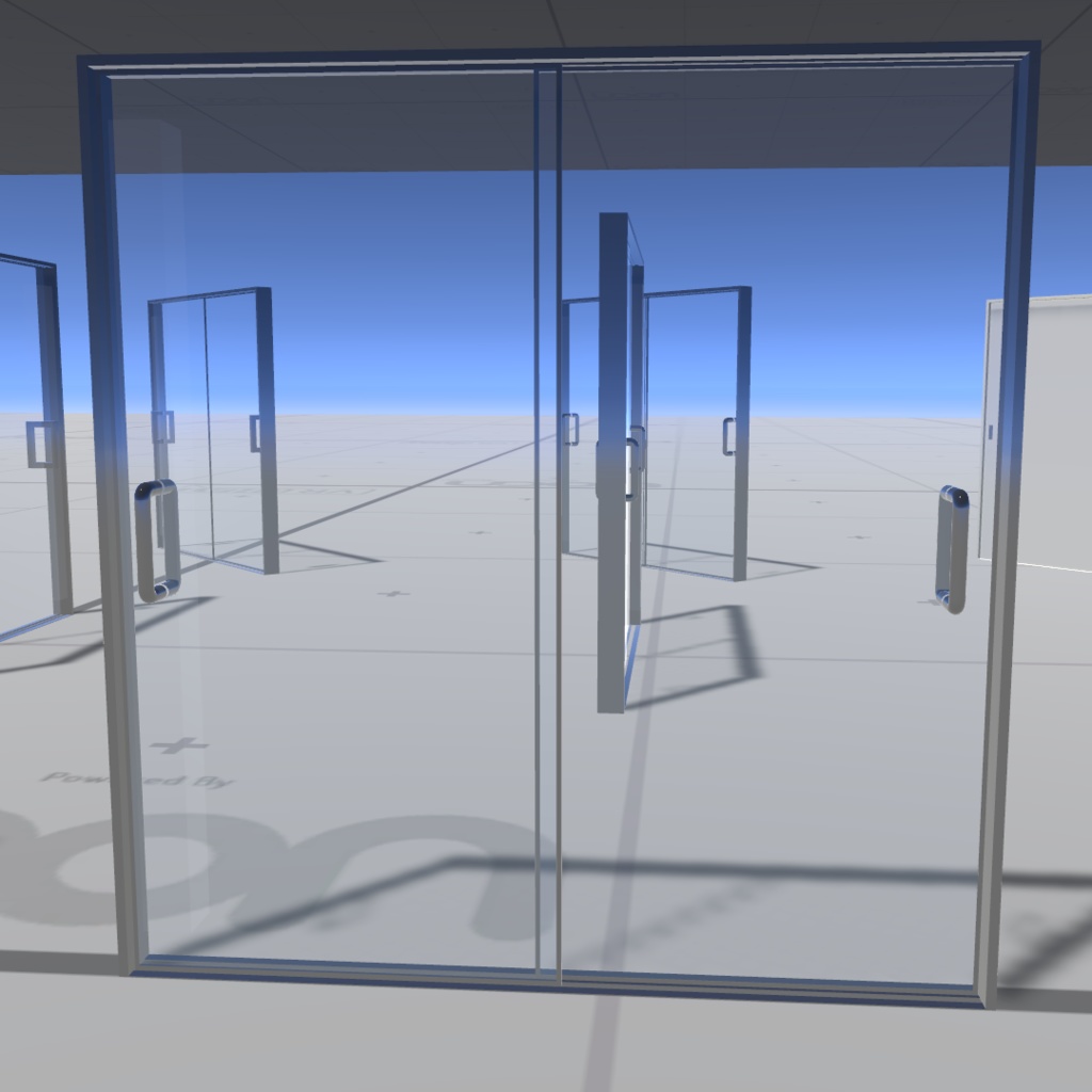 【VRChat用】セルフ開閉スライドドアギミック KWG-SSD01【置くだけ・効果音付き・同期対応】