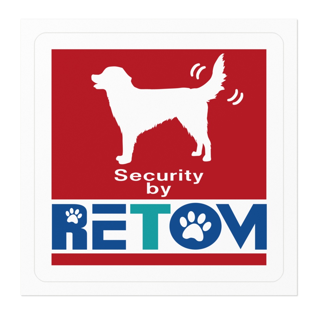 【プリントステッカー】RETOM(ゴールデンレトリバー)