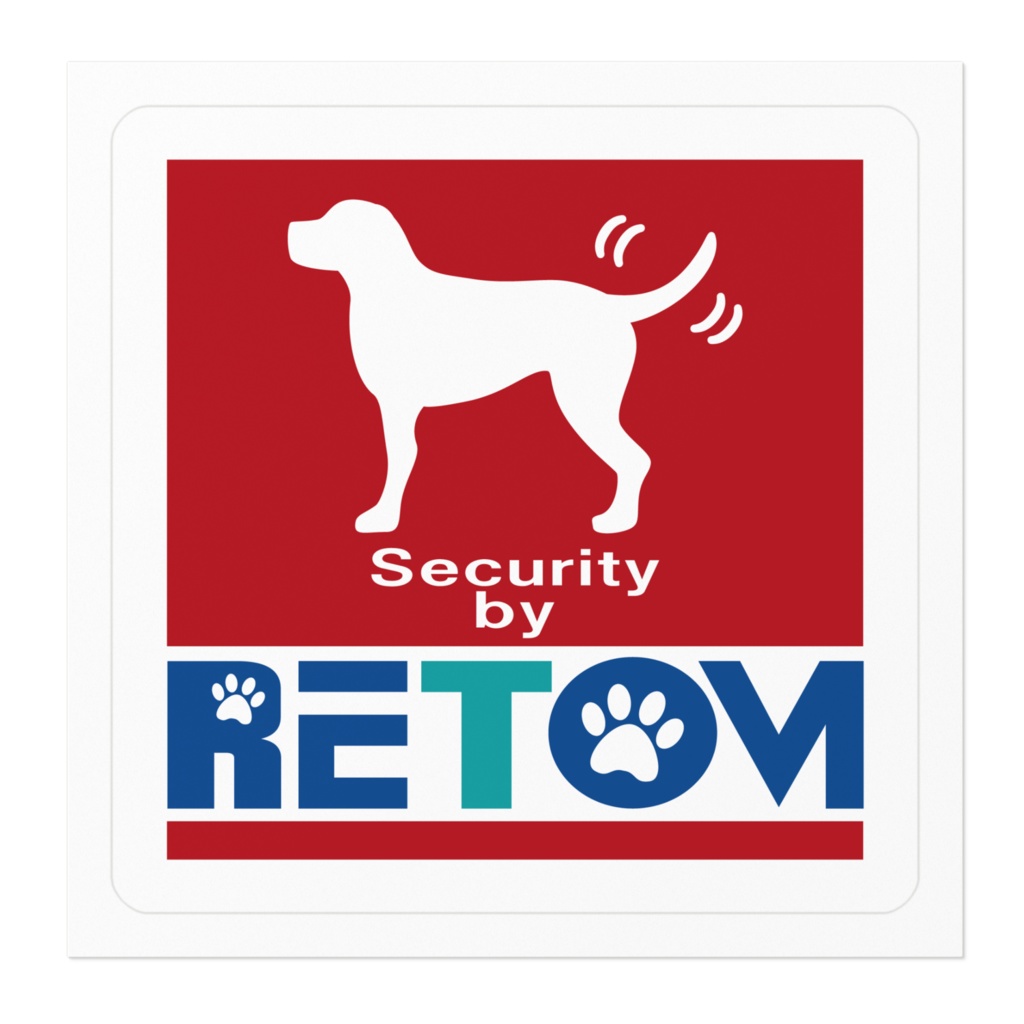 【プリントステッカー】RETOM(ラブラドールレトリバー)