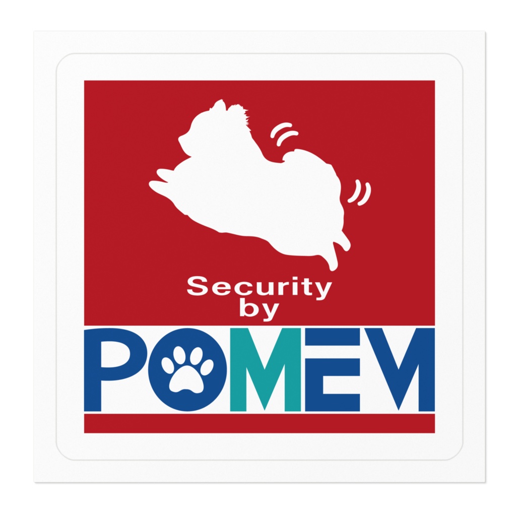 【プリントステッカー】POMEM (ポメラニアン)