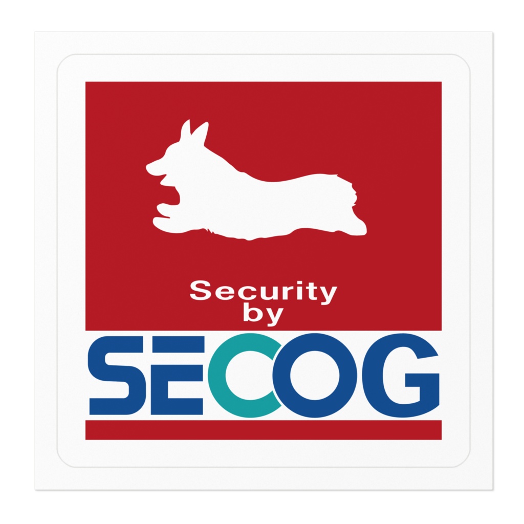 【プリントステッカー】SECOG(コーギー)
