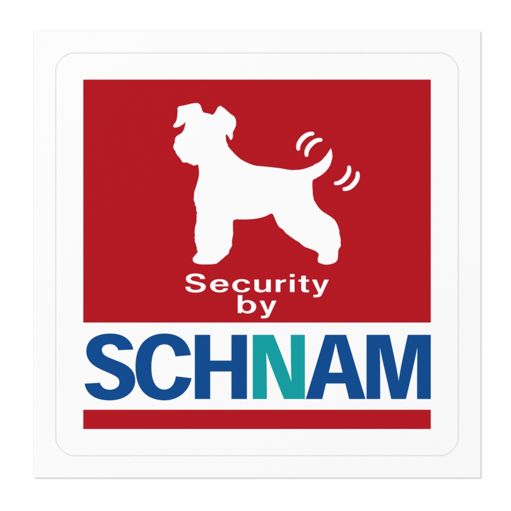 【プリントステッカー】SCHNAM(ミニチュアシュナウザー)