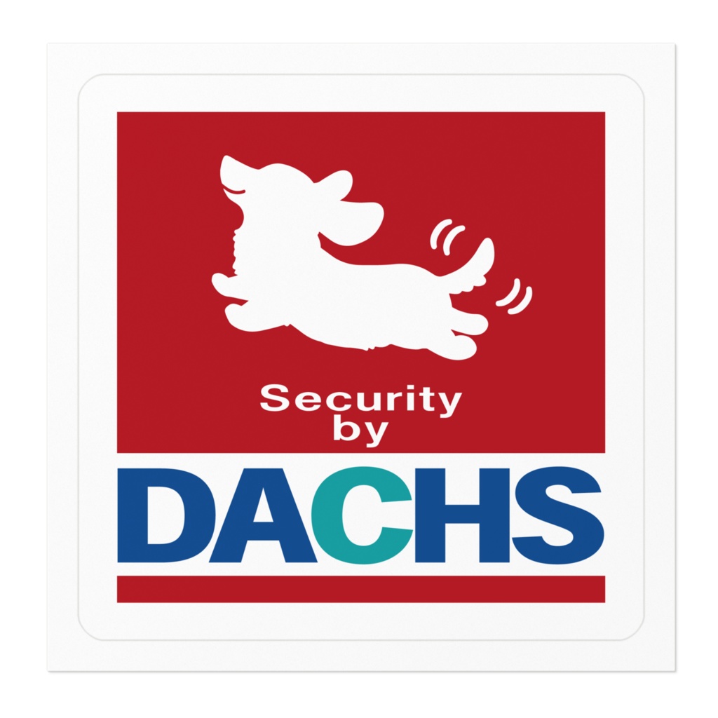 【プリントステッカー】DACHS(ミニチュアダックスフンド)