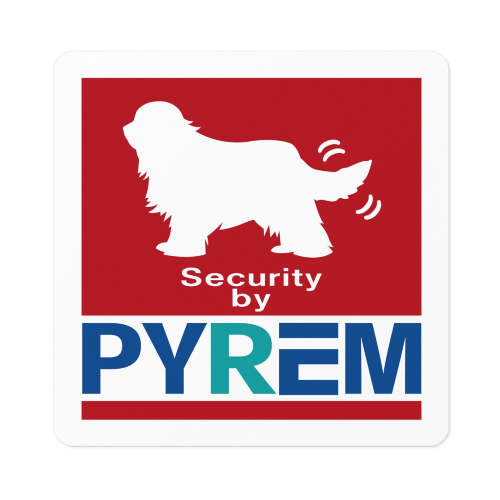 【プリントステッカー】PYREM（グレートピレニーズ）