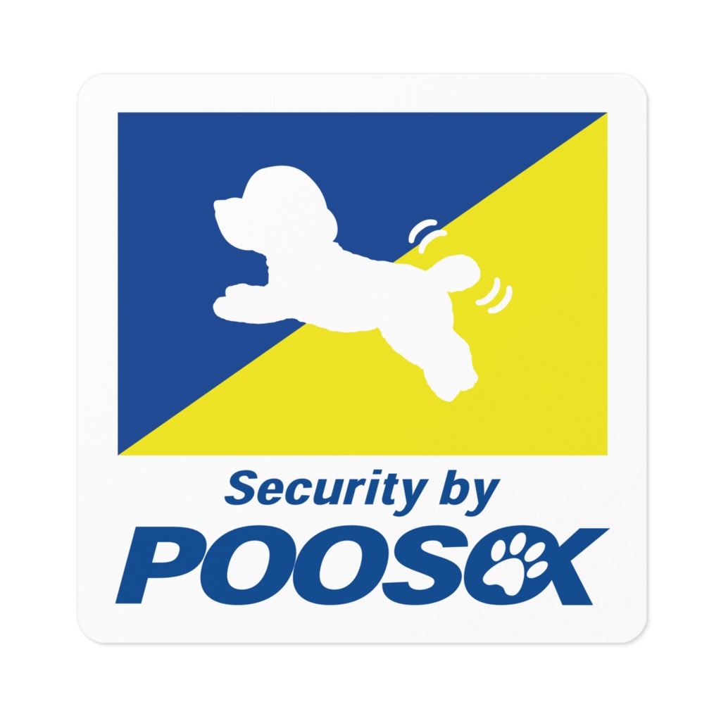 【プリントステッカー】POOSOK（トイプードル）