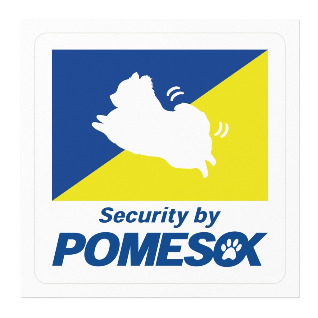 【プリントステッカー】POMESOK(ポメラニアン)