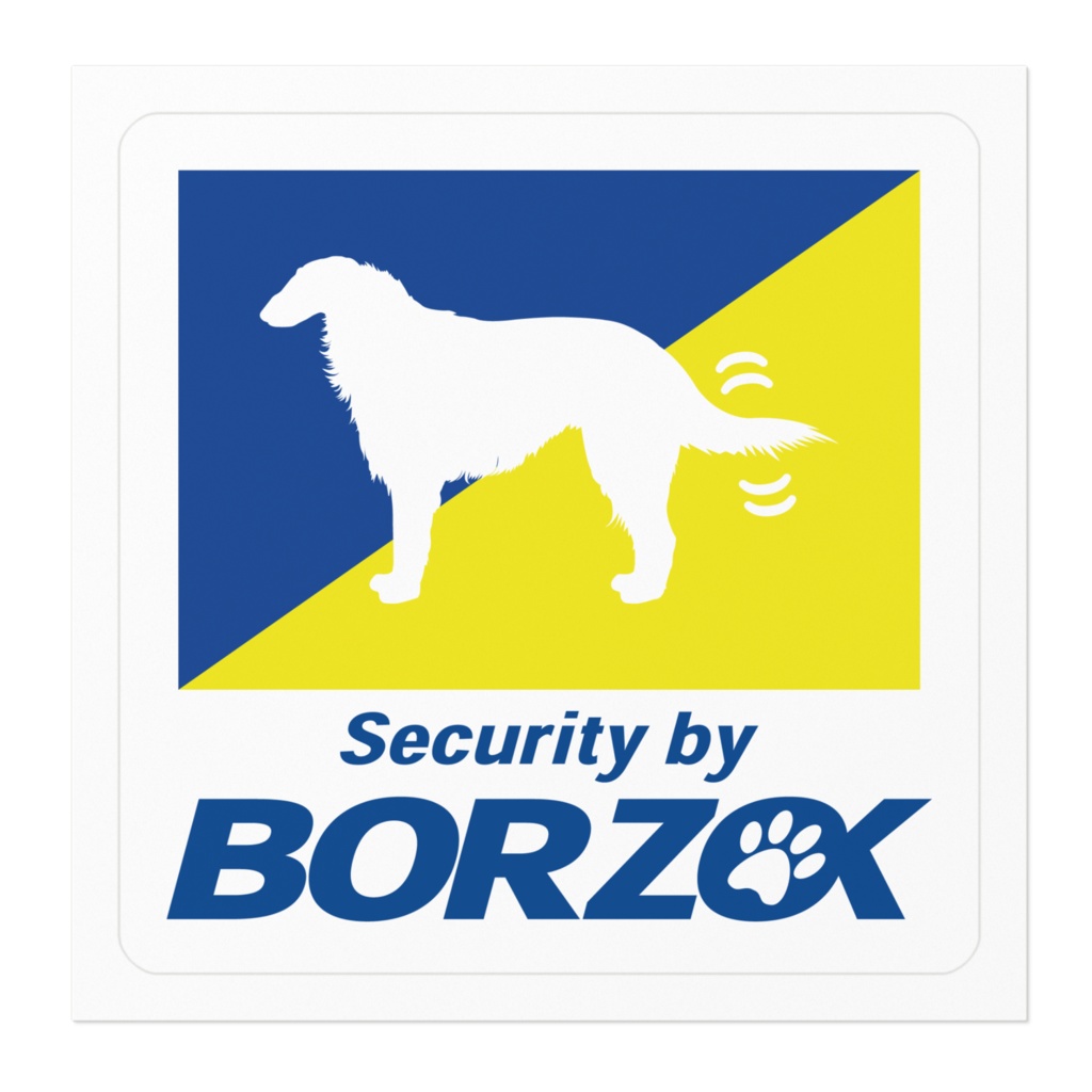 【プリントステッカー】BORZOK(ボルゾイ)