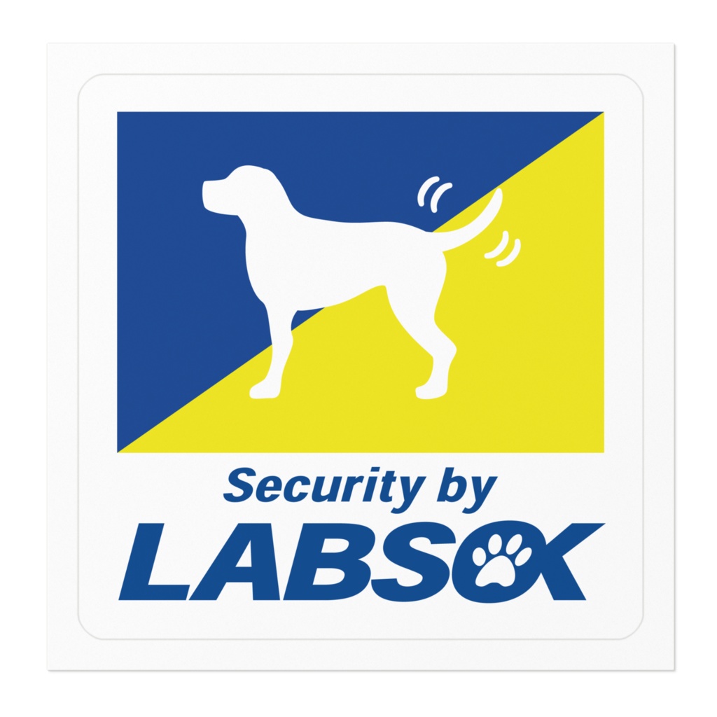 【プリントステッカー】LABSOK(ラブラドールレトリバー)