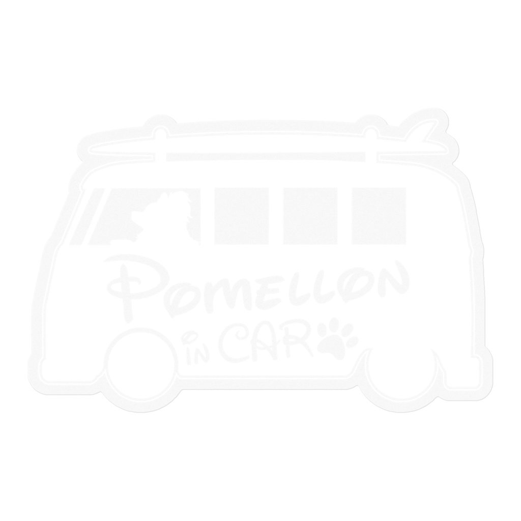 【プリントステッカー】Pomellon IN CAR　スノーホワイト