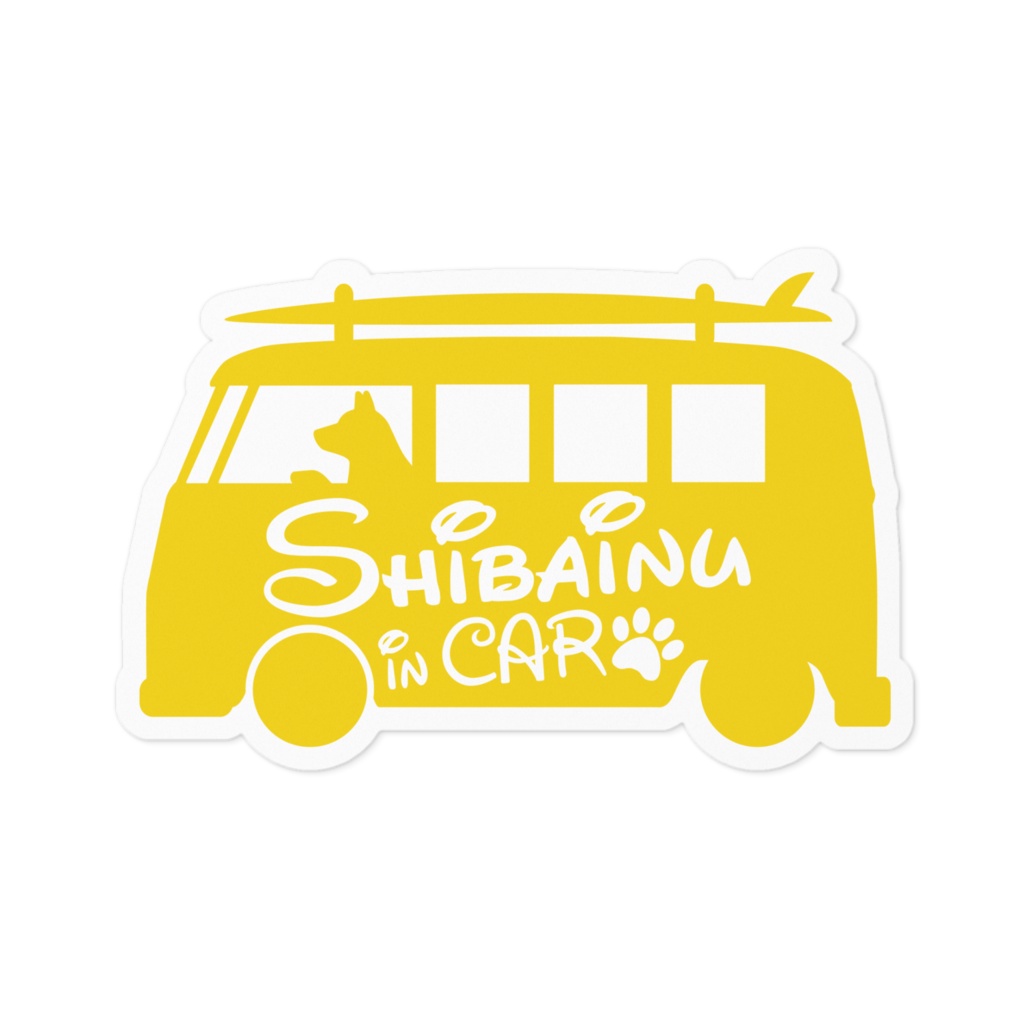 【プリントステッカー】Shibainu in CAR ジョンブリアン