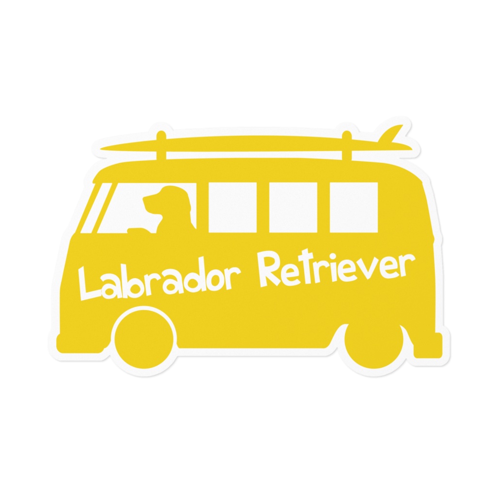 【プリントステッカー】Labrador Retriever ジョンブリアン